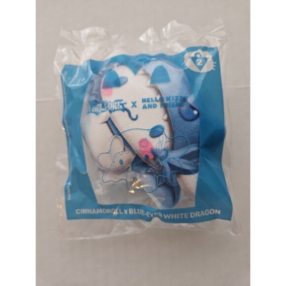 Cinnamoroll x Blue Eyes White Dragon McDonalds Happy Meal Yu-Gi-Oh x Hello Kitty - Picture 1 of 2